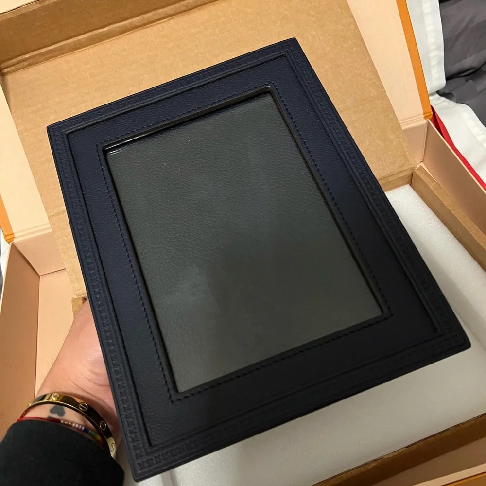 Louis Vuitton Black Leather Photo Picture Frame - Picture 7 of 7